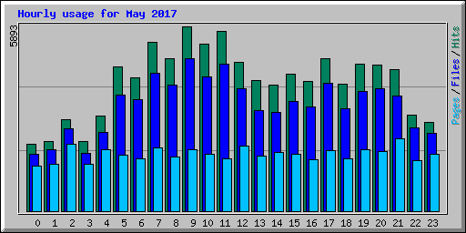 Hourly usage for May 2017