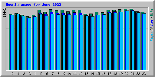 Hourly usage for June 2022