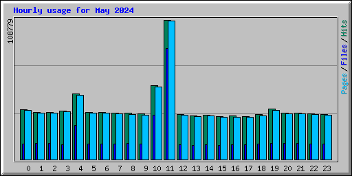 Hourly usage for May 2024