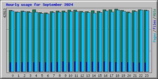 Hourly usage for September 2024