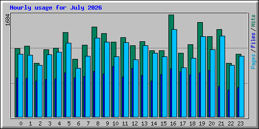 Hourly usage for July 2026